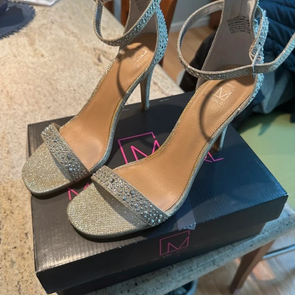 Blair Sparkling Gold Stiletto Heels